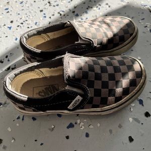Boys Checkered Vans shoes